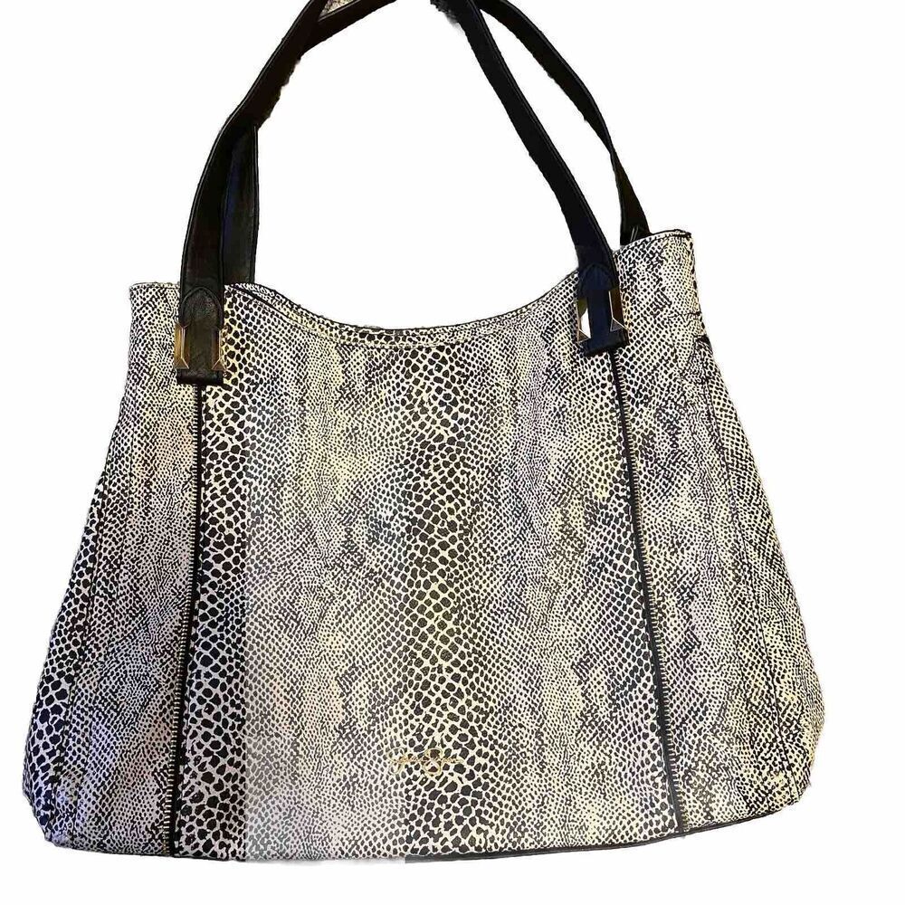 Jessica Simpson Leopard Print Soft Faux Leather Satchel Shoulder Bag Purse NWOT